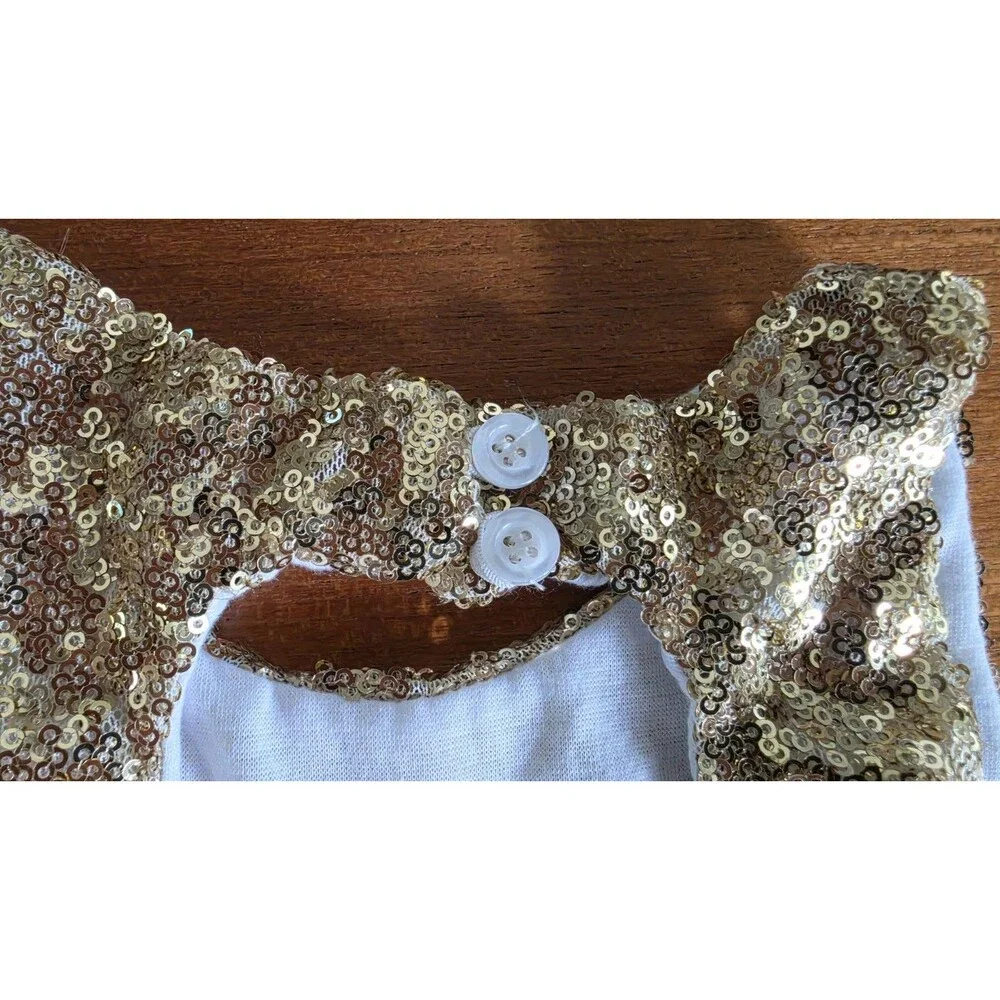 Toddler Gold Sequin Tutu Dress READ Description